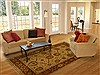 Heriz Yellow Hand Knotted 710 X 911  Area Rug 100-15597 Thumb 4