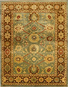 Herati Blue Hand Knotted 7'10" X 9'10"  Area Rug 100-15598