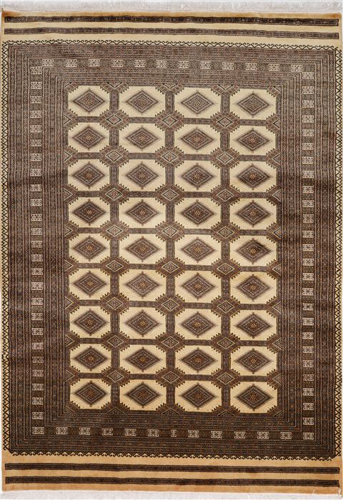 Bokhara Grey Hand Knotted 64 X 91  Area Rug 100-15607 Image 0