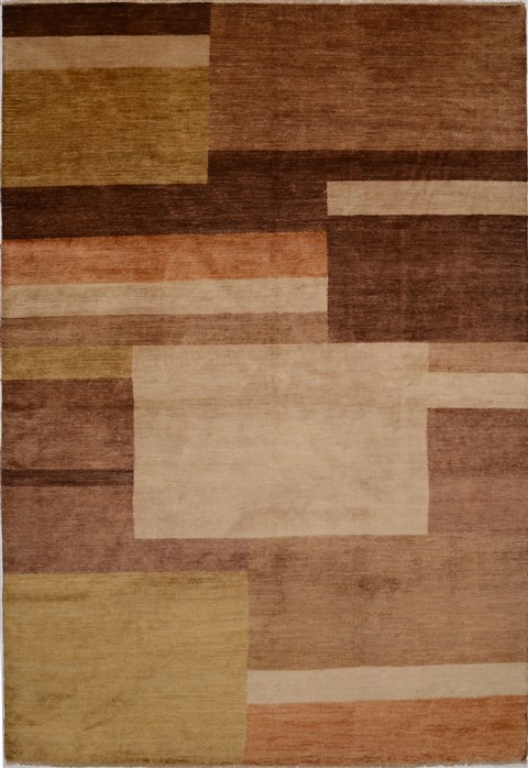 Gabbeh Brown Hand Knotted 69 X 98  Area Rug 100-15609 Image 0