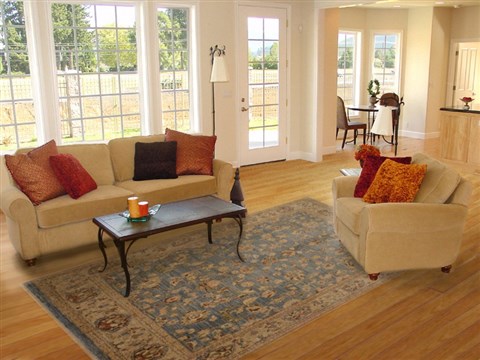 Chobi Beige Hand Knotted 73 X 101  Area Rug 100-15611 Image 4