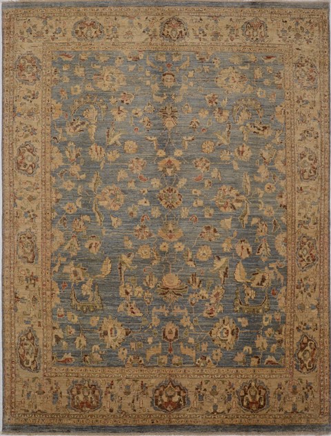 Chobi Beige Hand Knotted 73 X 101  Area Rug 100-15611 Image 0