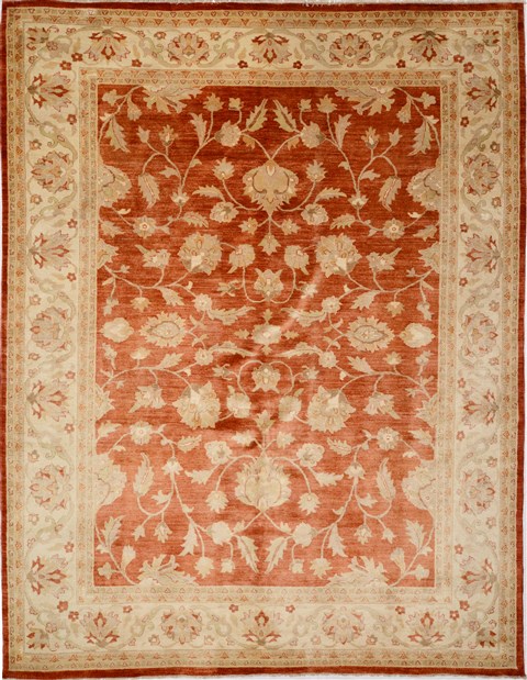Chobi White Hand Knotted 90 X 120  Area Rug 100-15615 Image 0