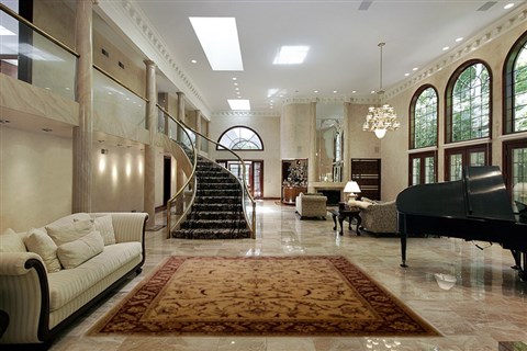 Chobi Beige Hand Knotted 99 X 129  Area Rug 100-15618 Image 1