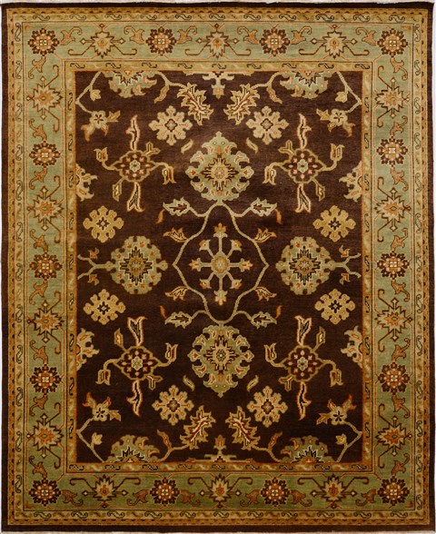 Heriz Brown Hand Knotted 711 X 98  Area Rug 100-15621 Image 0