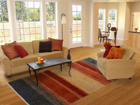 Gabbeh Red Hand Knotted 83 X 910  Area Rug 100-15625 Image 4