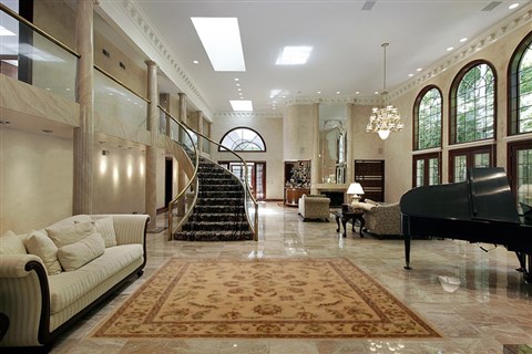 Chobi Beige Hand Knotted 81 X 99  Area Rug 100-15626 Image 1