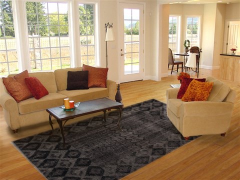 Chobi Blue Hand Knotted 60 X 811  Area Rug 100-15639 Image 4