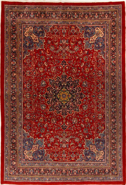 Mahal Red Hand Knotted 911 X 142  Area Rug 251-15641 Image 0