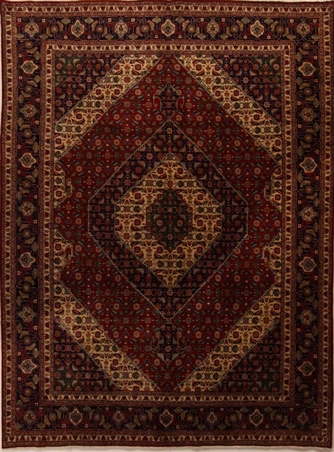 Tabriz Multicolor Hand Knotted 100 X 135  Area Rug 251-15645 Image 0