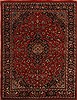 Kashan Red Hand Knotted 97 X 125  Area Rug 251-15647 Thumb 0