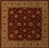 Ziegler Red Square Hand Knotted 100 X 100  Area Rug 251-15654 Thumb 0