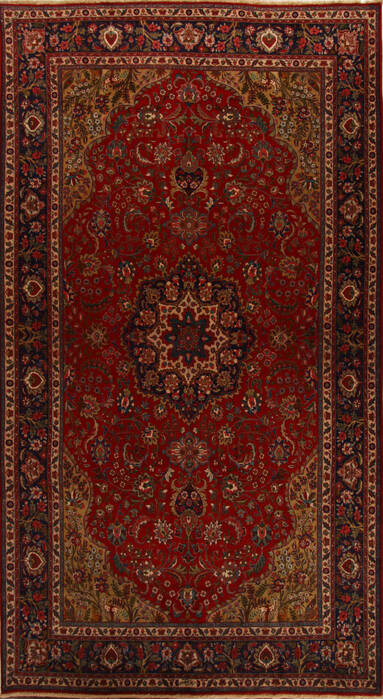 Tabriz Red Hand Knotted 100 X 160  Area Rug 251-15658 Image 0