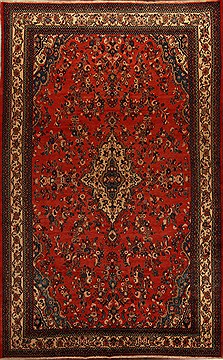 Persian Hamedan Red Rectangle 11x16 ft Wool Carpet 15660