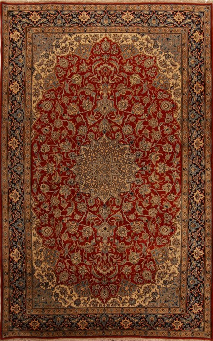 Kashmar Red Hand Knotted 910 X 158  Area Rug 251-15661 Image 0