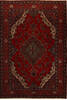 Tabriz Red Hand Knotted 103 X 158  Area Rug 251-15665 Thumb 0