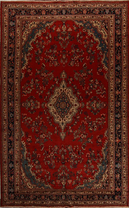 Hamedan Red Hand Knotted 106 X 170  Area Rug 251-15667 Image 0