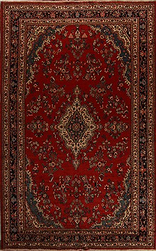 Persian Hamedan Red Rectangle 11x16 ft Wool Carpet 15667