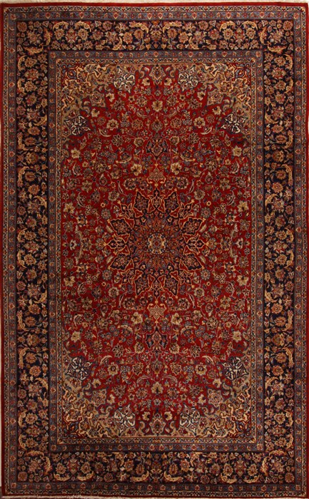 Najaf-abad Red Hand Knotted 100 X 161  Area Rug 251-15672 Image 0