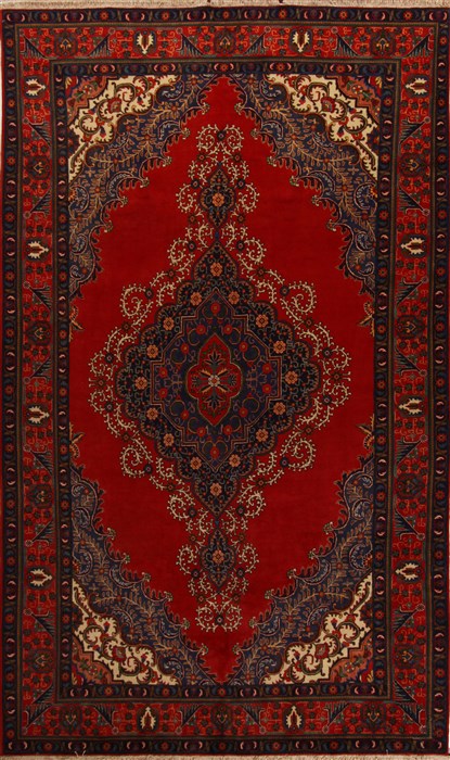 Tabriz Red Hand Knotted 910 X 157  Area Rug 251-15674 Image 0