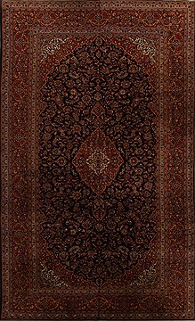 Persian Ardakan Blue Rectangle 11x16 ft Wool Carpet 15680