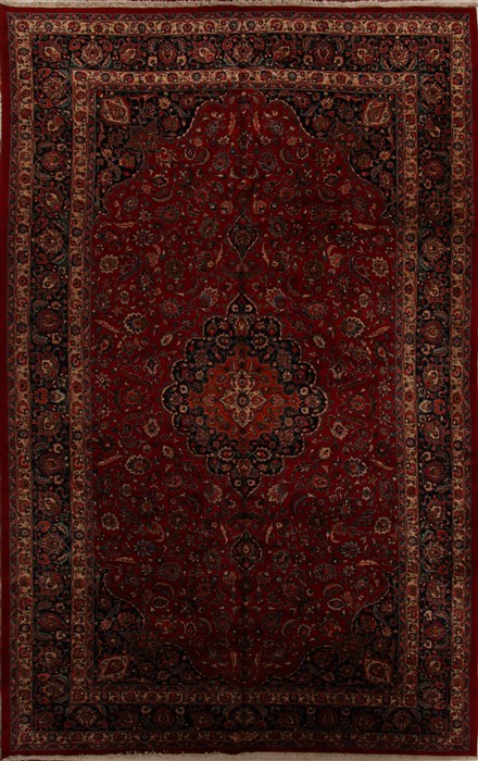 Najaf-abad Red Hand Knotted 910 X 163  Area Rug 251-15687 Image 0