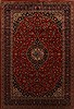 Kashan Red Hand Knotted 98 X 145  Area Rug 251-15695 Thumb 0