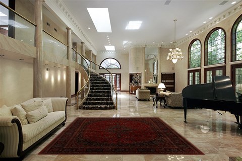 Khorasan Red Hand Knotted 98 X 128  Area Rug 251-15696 Image 1