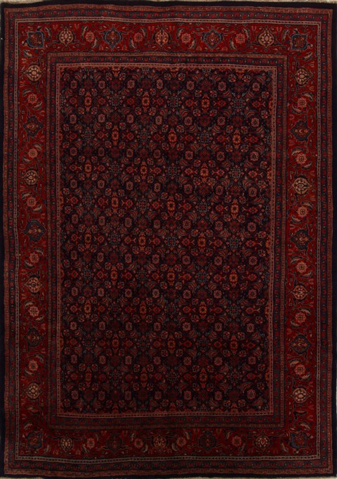 Mahal Blue Hand Knotted 810 X 126  Area Rug 251-15701 Image 0