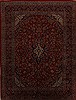 Kashan Red Hand Knotted 99 X 128  Area Rug 251-15703 Thumb 0
