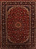 Najaf-abad Red Hand Knotted 98 X 138  Area Rug 251-15706 Thumb 0