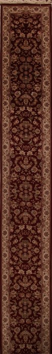 Kashan Red Runner Hand Knotted 26 X 180  Area Rug 251-15719 Image 0