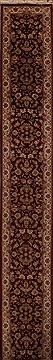 Kashan Red Runner Hand Knotted 2'6" X 18'0"  Area Rug 251-15719