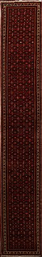 Hossein Abad Red Runner Hand Knotted 2'6" X 16'2"  Area Rug 251-15723