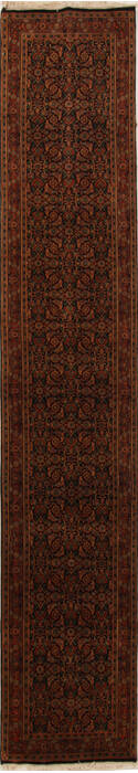 Herati Multicolor Runner Hand Knotted 27 X 143  Area Rug 251-15727 Image 0