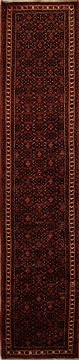 Hamedan Red Runner Hand Knotted 2'8" X 12'10"  Area Rug 251-15728