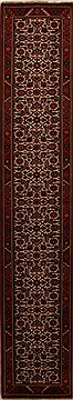 Herati Beige Runner Hand Knotted 2'7" X 14'7"  Area Rug 251-15730