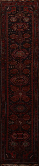 Kurdi Blue Runner Hand Knotted 310 X 1611  Area Rug 251-15731 Image 0