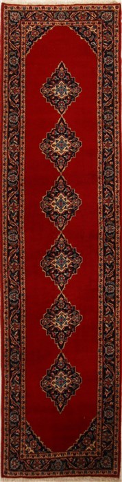Ardakan Red Runner Hand Knotted 33 X 134  Area Rug 251-15738 Image 0