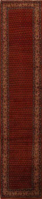Hamedan Red Runner Hand Knotted 210 X 133  Area Rug 251-15743 Image 0