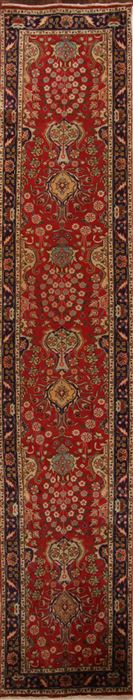 Tabriz Red Runner Hand Knotted 210 X 1510  Area Rug 251-15746 Image 0