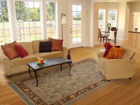 Chobi Blue Hand Knotted 61 X 92  Area Rug 100-15757 Image 4