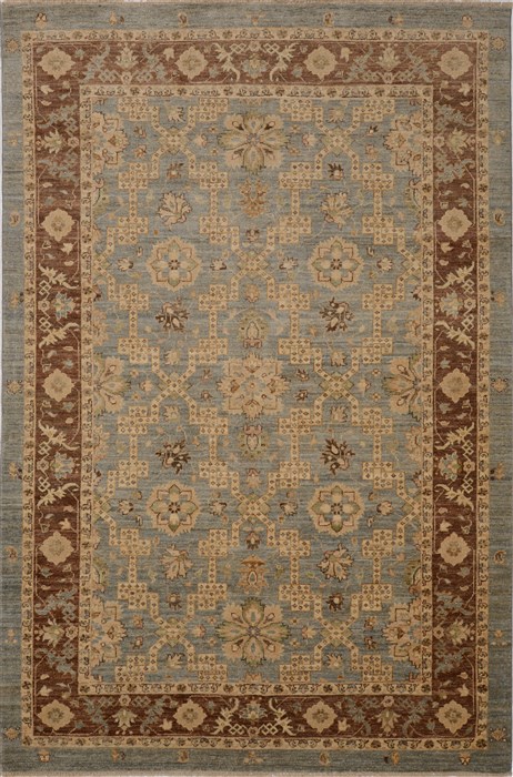 Chobi Blue Hand Knotted 61 X 92  Area Rug 100-15757 Image 0