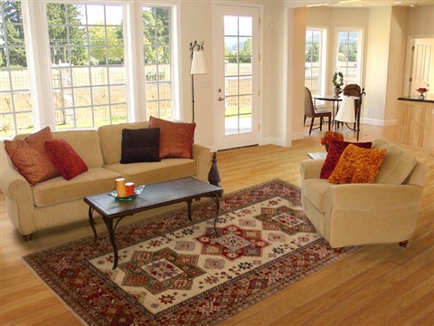 Kazak Beige Hand Knotted 58 X 88  Area Rug 100-15762 Image 4