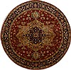 Serapi Red Round Hand Knotted 80 X 80  Area Rug 100-15763 Thumb 0