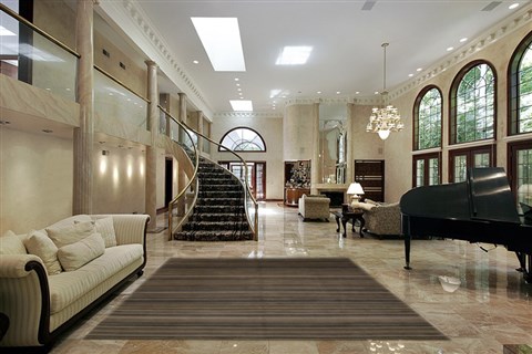 Indo-Nepal Blue Hand Knotted 90 X 1110  Area Rug 100-15765 Image 1