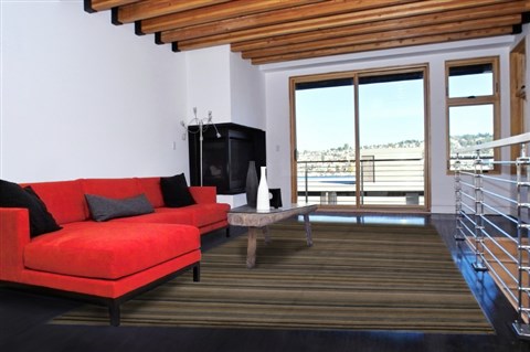 Indo-Nepal Blue Hand Knotted 90 X 1110  Area Rug 100-15765 Image 3