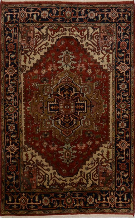 Serapi Red Hand Knotted 50 X 80  Area Rug 100-15766 Image 0