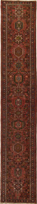 Kashan Red Runner Hand Knotted 28 X 153  Area Rug 250-15778 Image 0