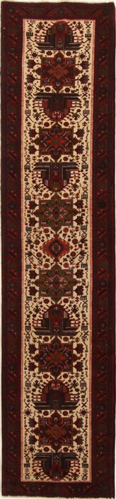 Karajeh Beige Runner Hand Knotted 29 X 127  Area Rug 250-15781 Image 0